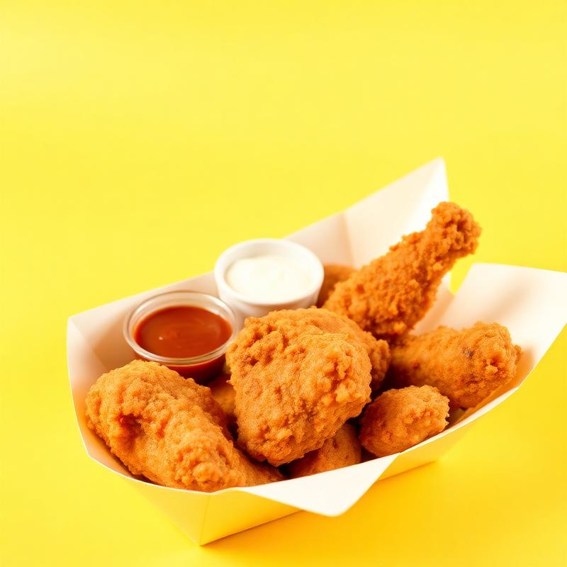 Crispy fried chicken wings
